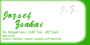 jozsef zsakai business card